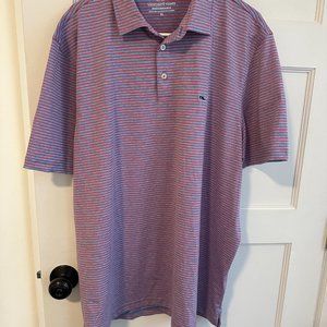 NWT Vineyard Vines Men's Bradley Stripe Performance Polo